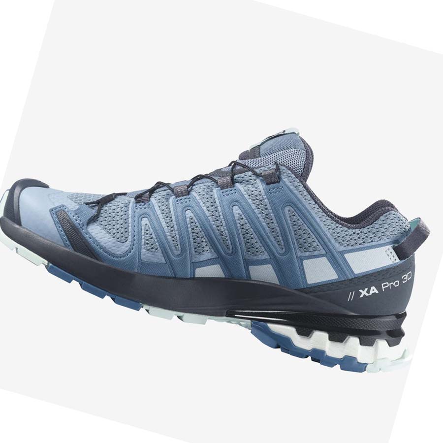 Salomon WoXA PRO 3D v8 Túracipő Női Kék | HU 2791GSO